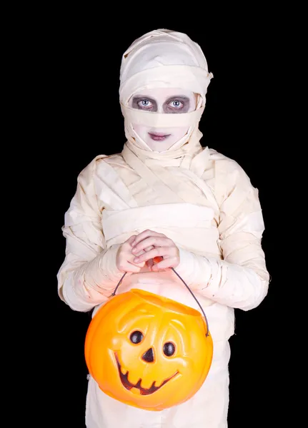 Kinderen in halloween kostuum — Stockfoto