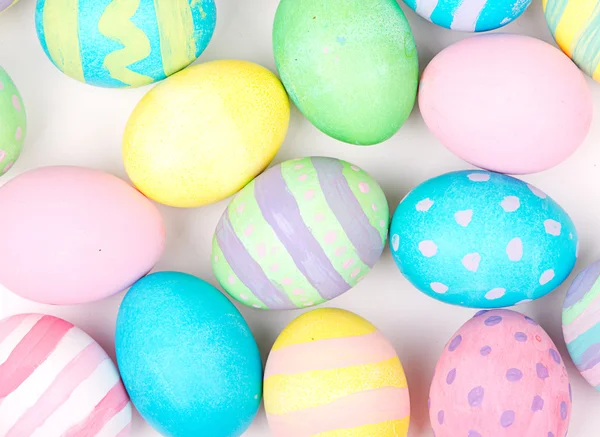 Easter eggs on a white background — Stock Photo, Image