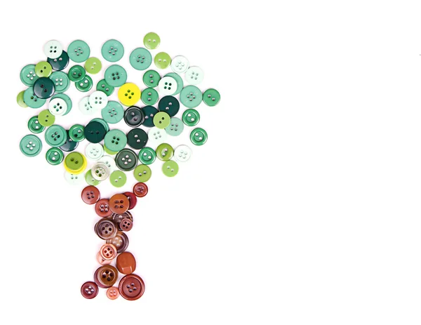Tree made of buttons — Stock Photo, Image