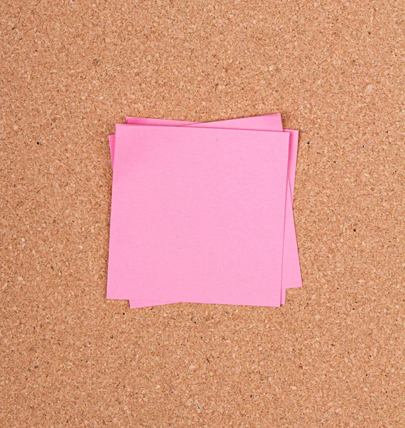 Sticky note on a bulletin board — Stock Photo, Image