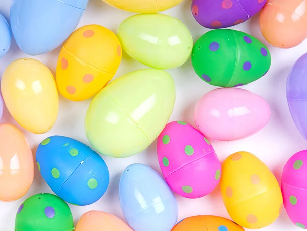 Plastic easter eggs — Stock Photo, Image