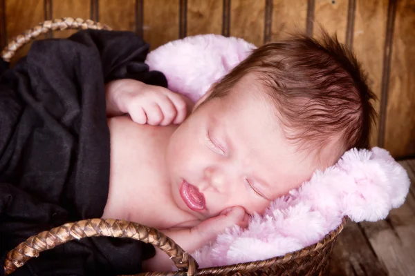 Bebé recién nacido durmiendo — Foto de Stock