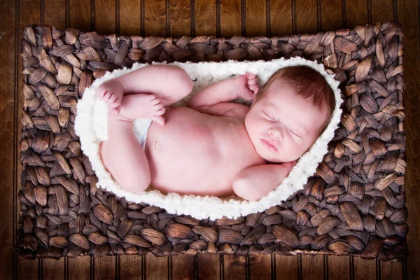 Newborn infant baby sleeping — Stock Photo, Image