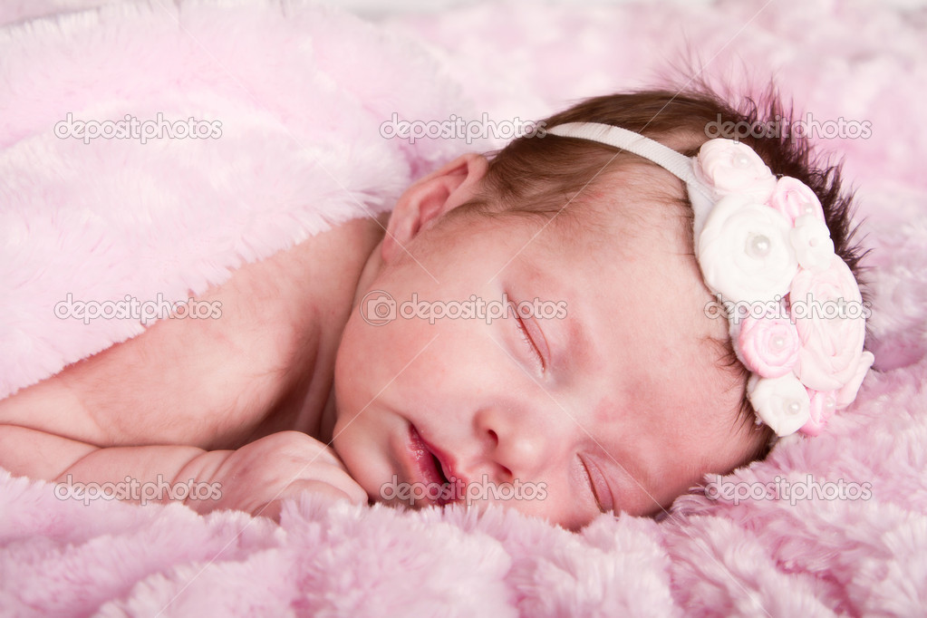 newborn infant sleeping