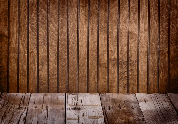 Bruin houten paneel — Stockfoto