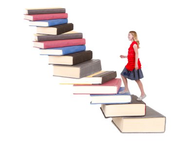 kitap bir merdiven tırmanma teen