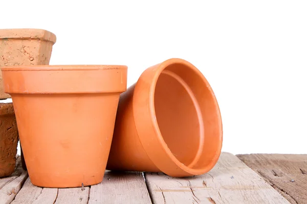 Terracotta of klei tuinieren potten — Stockfoto