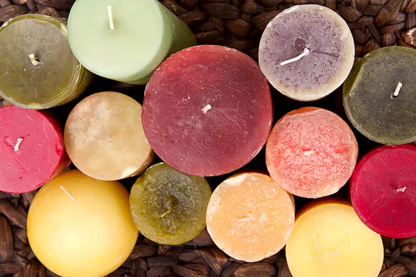 A collection of decorative candles — Stock Photo, Image