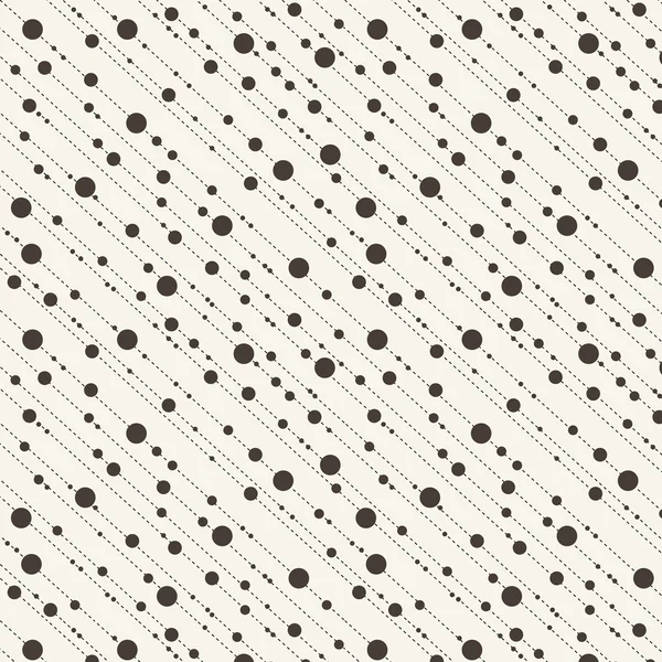 Pois diagonaux et pointillés motif sans couture en brun — Image vectorielle