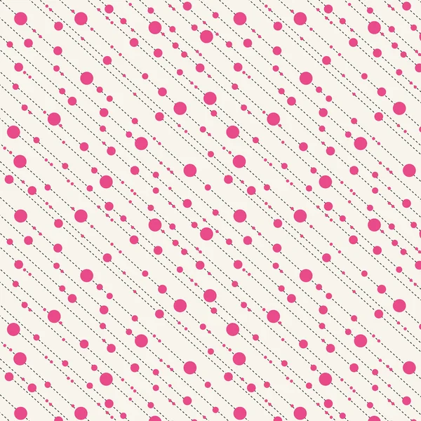 Διαγώνια τελείες και παύλες χωρίς ραφή πρότυπο σε ροζ χρώμα — Διανυσματικό Αρχείο