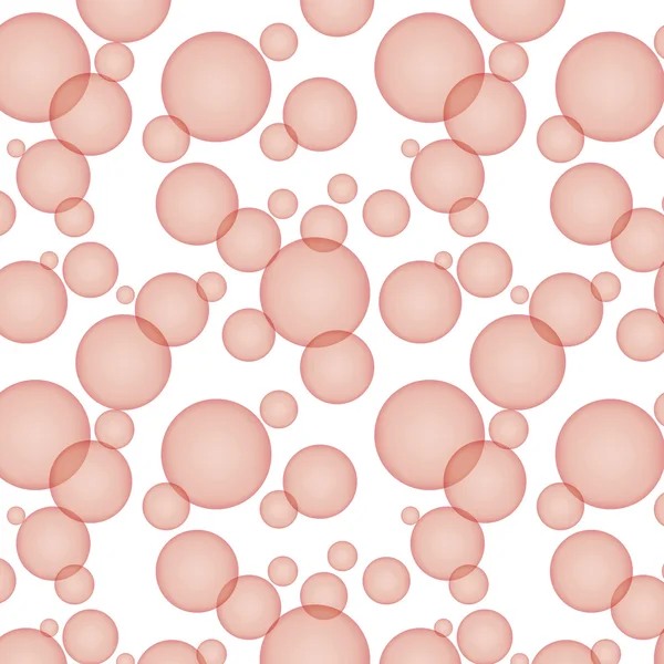 Rode bubbels naadloze patroon — Stockvector