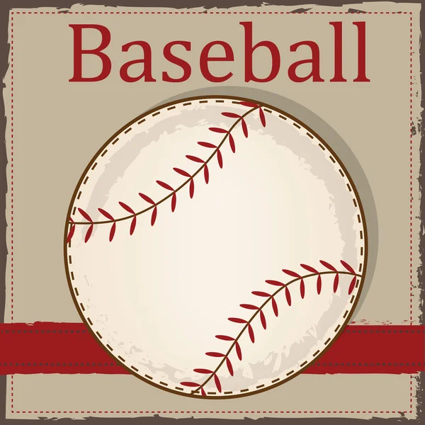 Vintage baseball layout — Stock Vector