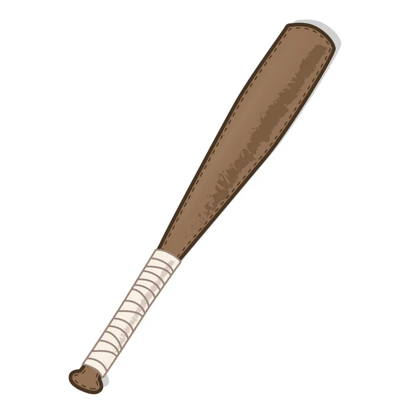Vintage wooden baseball bat — Stock Vector