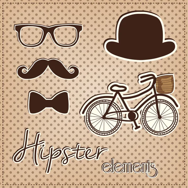 Colección de elementos Hipster — Vector de stock