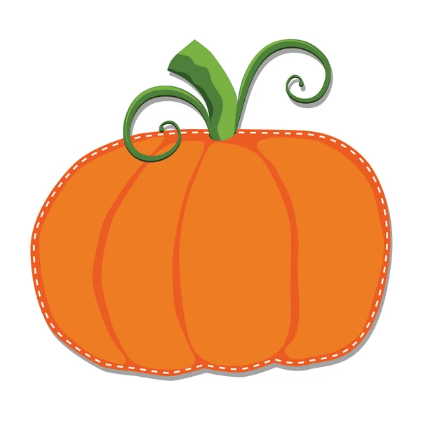 Pumpkin isolated — Stock Vector