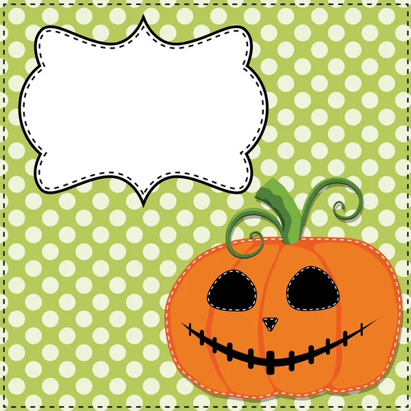 Jack o lantern eller snidade pumpa — Stock vektor