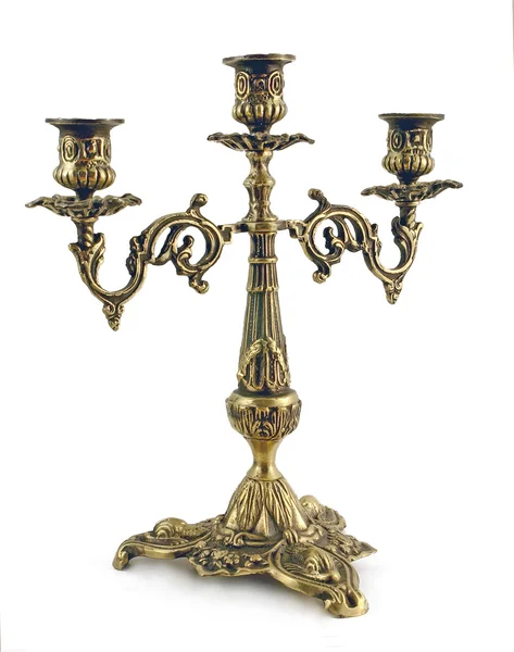 Bronze candlestick — Stock Photo, Image
