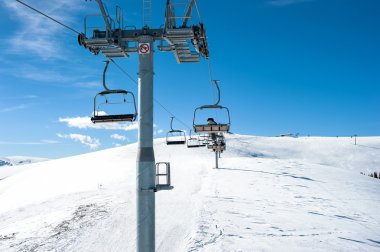 telesiyej mountain resort kayak yamacında 