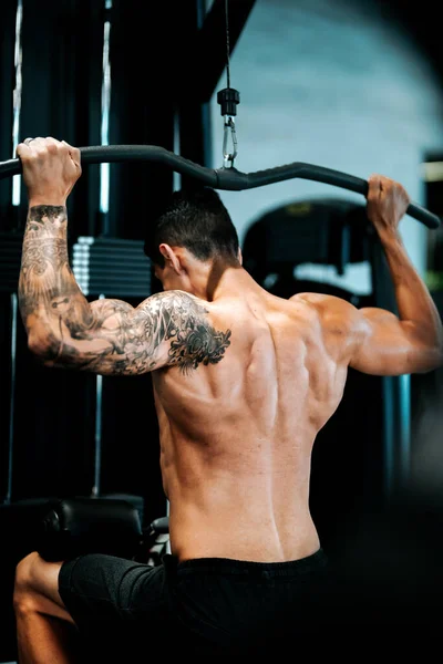 Fitness Atletisk Modell Träna Muskler Gym — Stockfoto