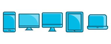 aygıt modelleme vektör illüstrasyonu