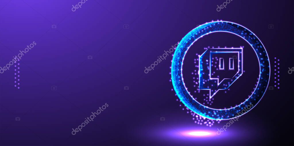 Discord social media marketing background vector illustration