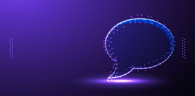 Çokgen tasarım vektörü illüstrasyonundan düşük poli kablo ağı