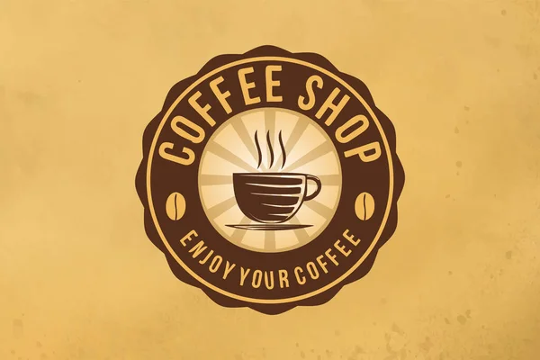 Logo Ontwerpen Van Coffeeshops Embleem Ontwerp — Stockvector