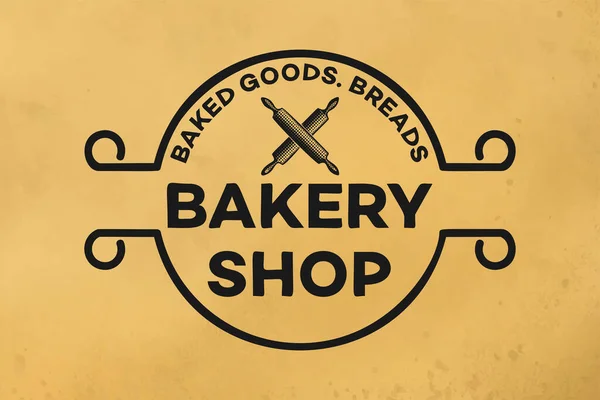 Logotipo Panadería Vintage Diseños Inspiración Aislado Sobre Fondo Blanco — Vector de stock