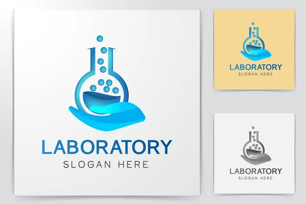 Logo Perawatan Lab Designasi Inspirasi Terisolasi Latar Belakang Putih - Stok Vektor