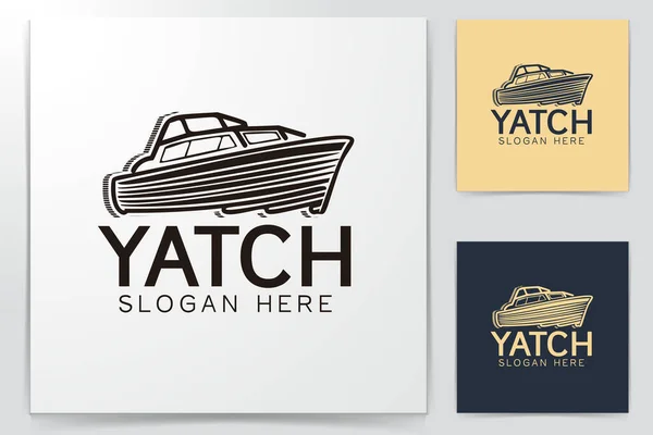 Boot Logo Designs Inspiration Isoliert Auf Weißem Hintergrund Vektorgrafiken