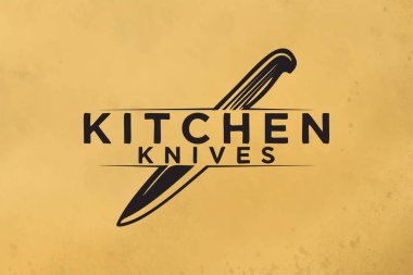 bıçak, mutfak logo tasarımları ilham izole beyaz arka plan üzerinde