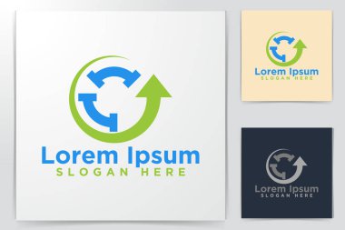 Boru Ahşap Logo Tasarımları Vektör İllüstrasyon