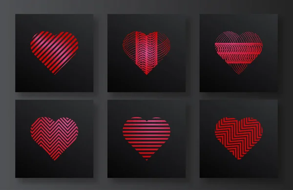 Πρότυπο Διάνυσμα Σχεδιασμού Λογότυπου Καρδιάς Εικονογράφηση Διανύσματος — Διανυσματικό Αρχείο