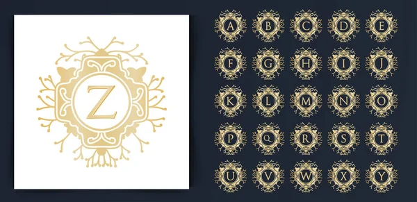 Набор Векторной Иллюстрации Свадебного Логотипа — стоковый вектор