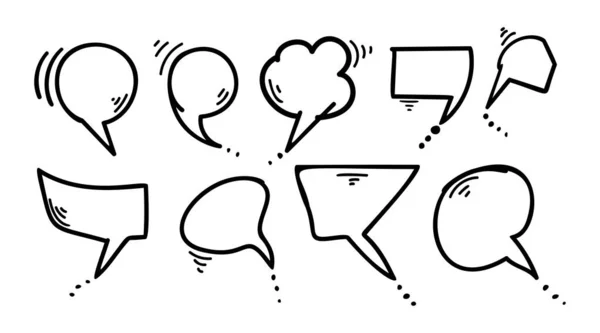Στοιχείο Συνομιλίας Φυσαλίδων Ζωγραφισμένα Στο Χέρι Εικονογράφηση Διάνυσμα Πινέλου — Διανυσματικό Αρχείο