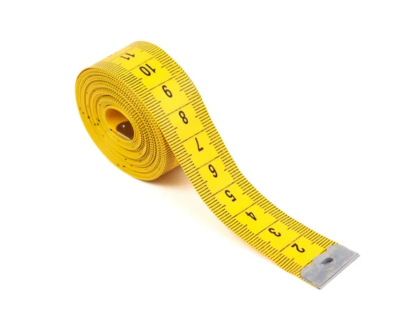 黄色のテープを測定 — ストック写真