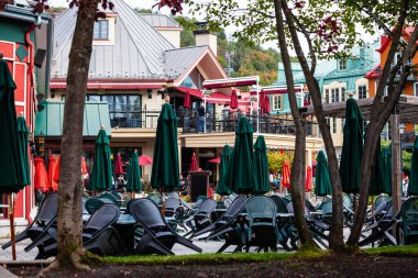 Kanada 'nın turistik bölgesinde bir restoran