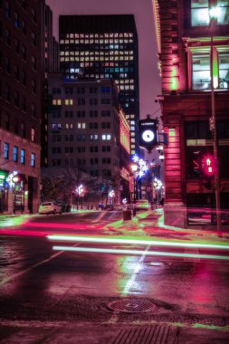 Montreal Quebec Kanada 'da kışın