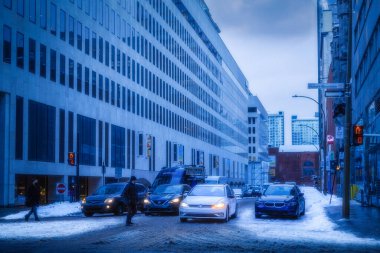 Quebec 'te Montreal' in iş bölgesi