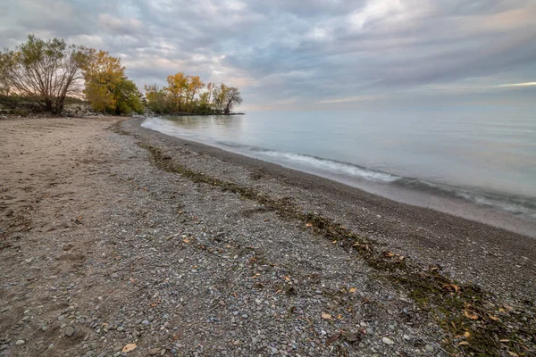 Vista do pôr do sol do lago Ontário — Fotografia de Stock