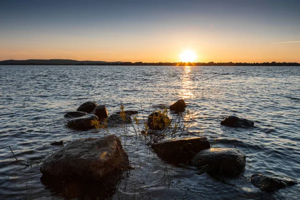 Sunset Lawrence River Montreal Area — Stockfoto