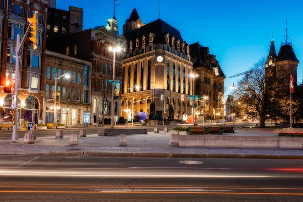 Downtown Ottawa Night Canada Ontario — Foto de Stock