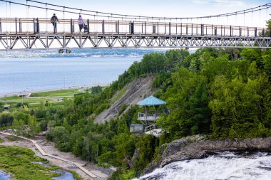Bridge over Mont morency water fall. Canada