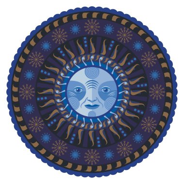 Dekoratif kış mandala