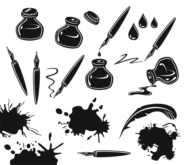 Ink Set — Stock Vector