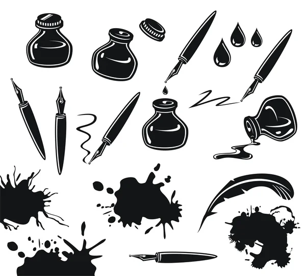 Set de cerneală Ilustrații de stoc fără drepturi de autor