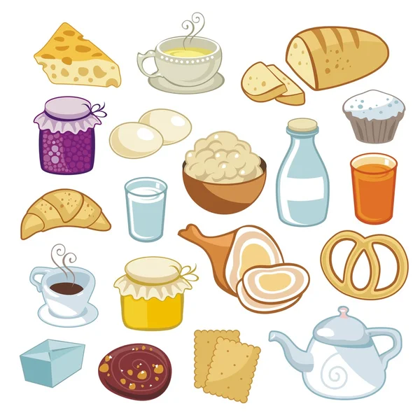 Set petit déjeuner — Image vectorielle