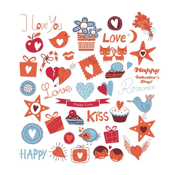 Love Set — Stock Vector