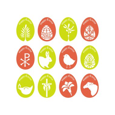 yumurta Paskalya sembolleri ile ayarla