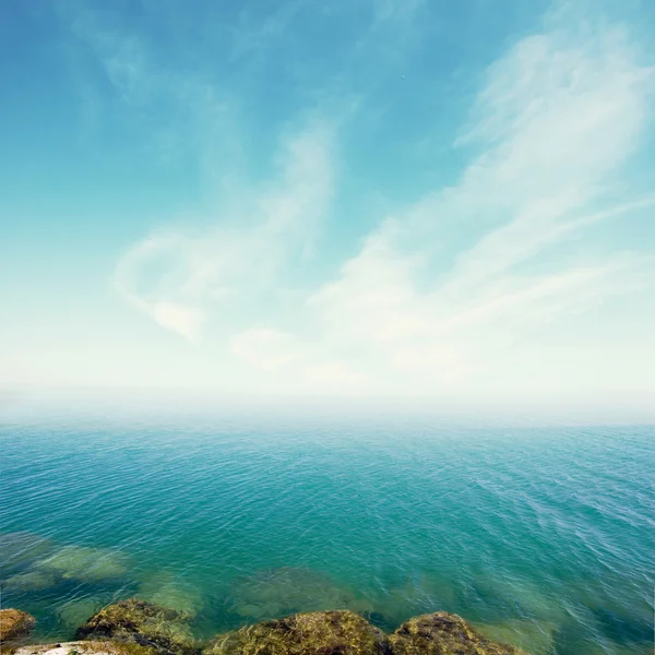 Fundo mar e céu — Fotografia de Stock